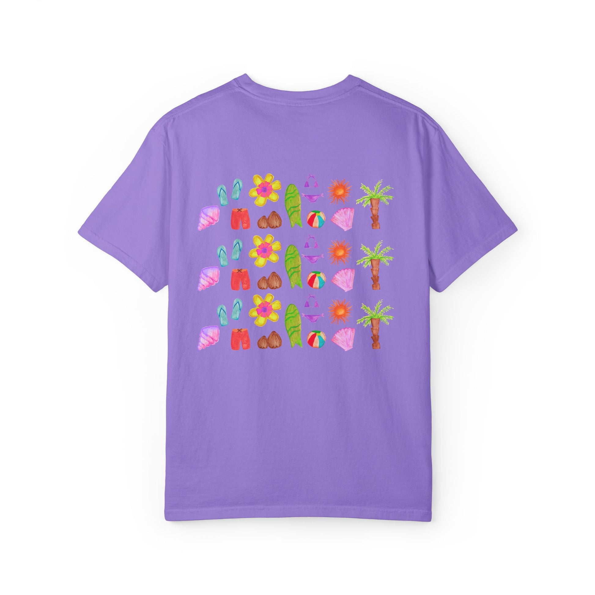 Island Flower Time - Adult Tee - 100% Cotton