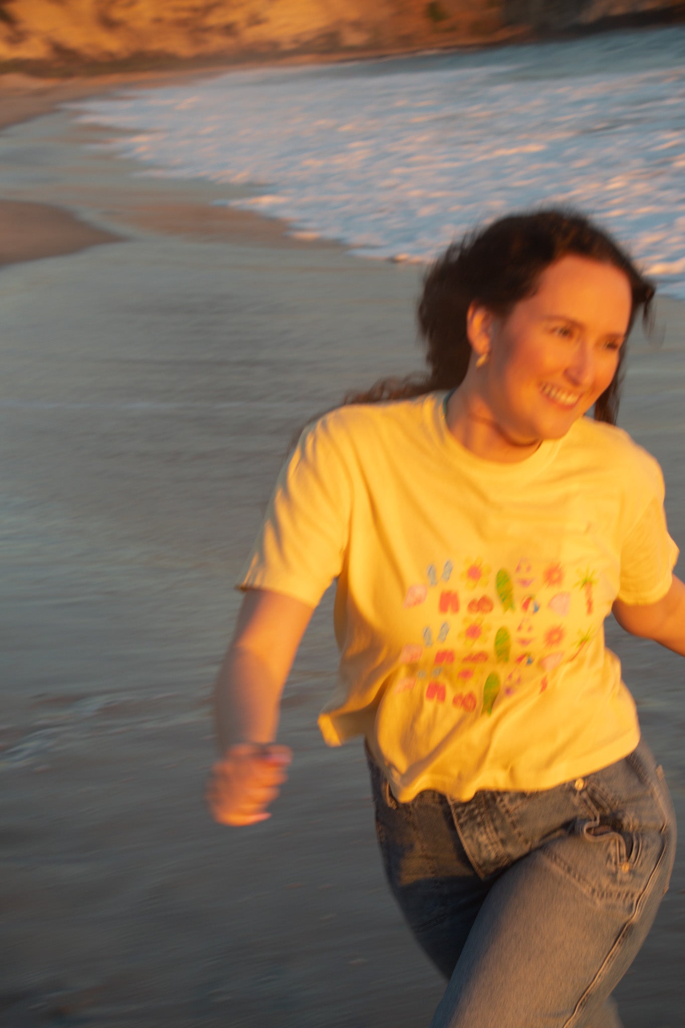 Island Time - Women's Cropped Tee - 100% Cotton