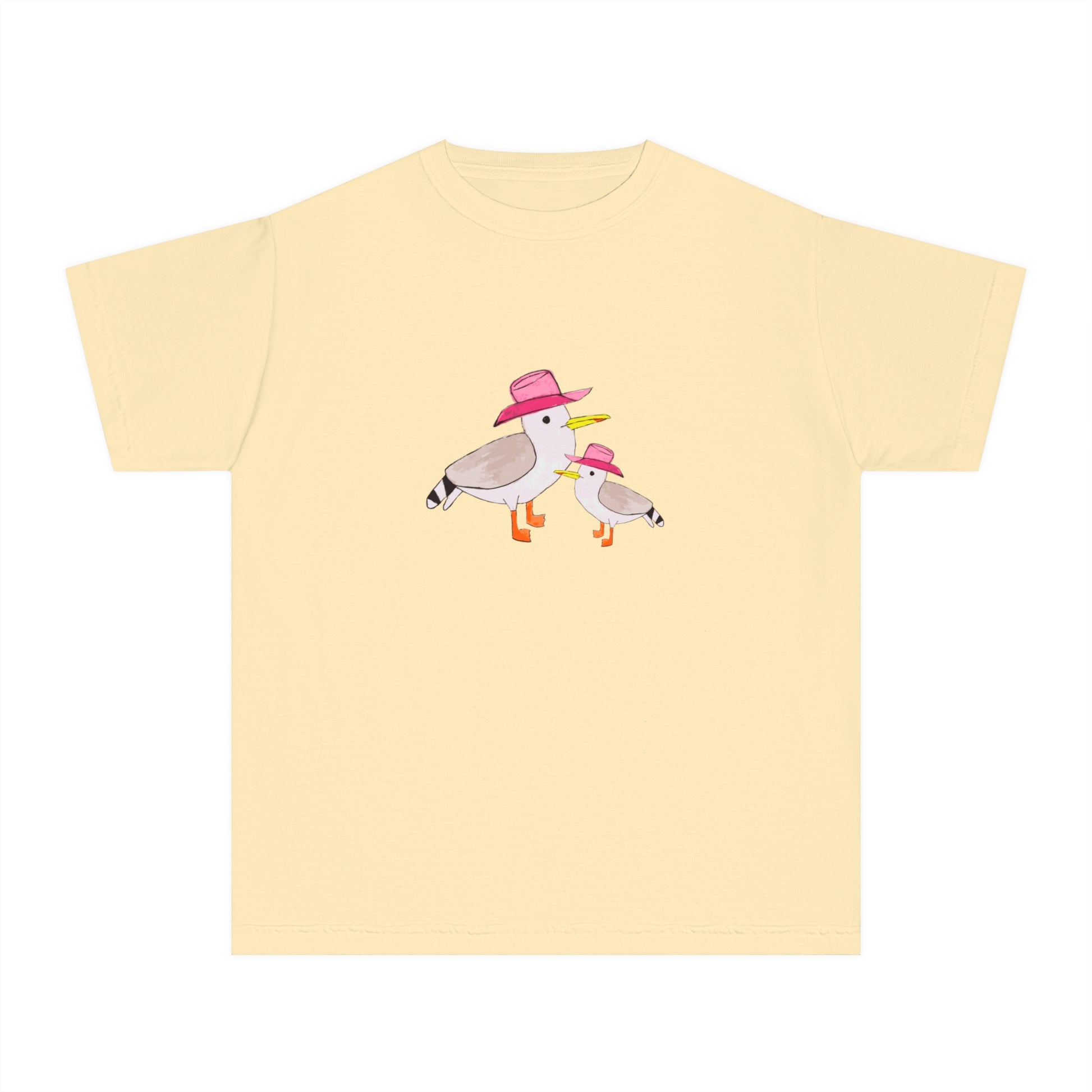Cow Gulls - Pink Cowgirl Hat - Kid's Tee - 100% Cotton
