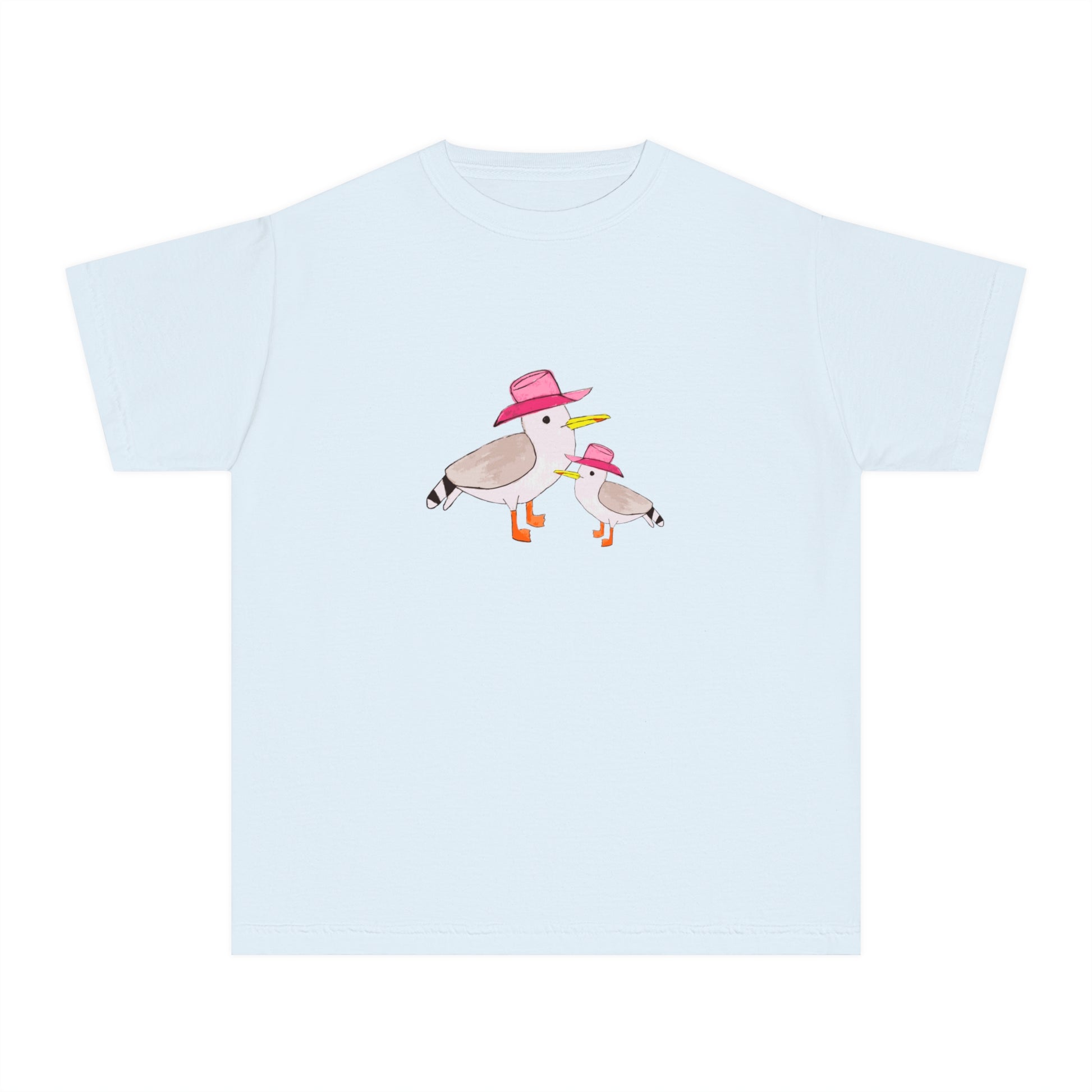 Cow Gulls - Pink Cowgirl Hat - Kid's Tee - 100% Cotton
