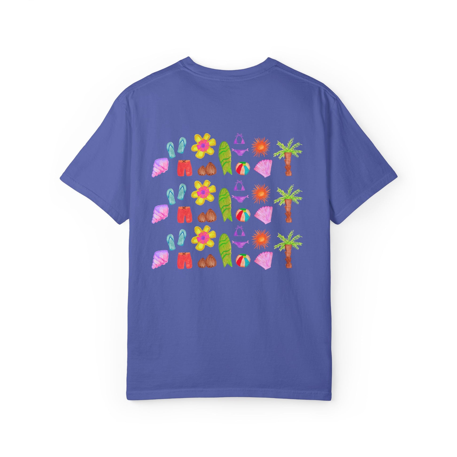 Island Flower Time - Adult Tee - 100% Cotton
