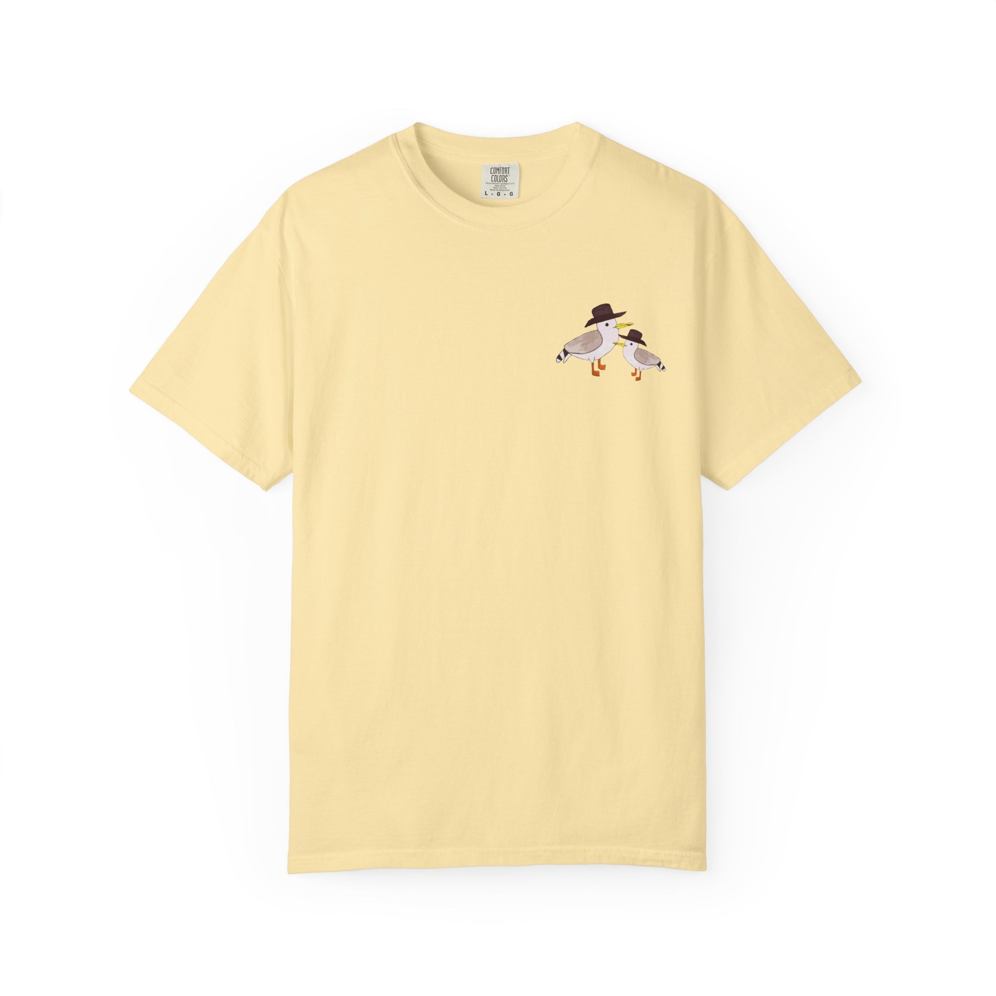 Cow Gulls - Brown Cowboy Hat - Adult Tee - 100% Cotton