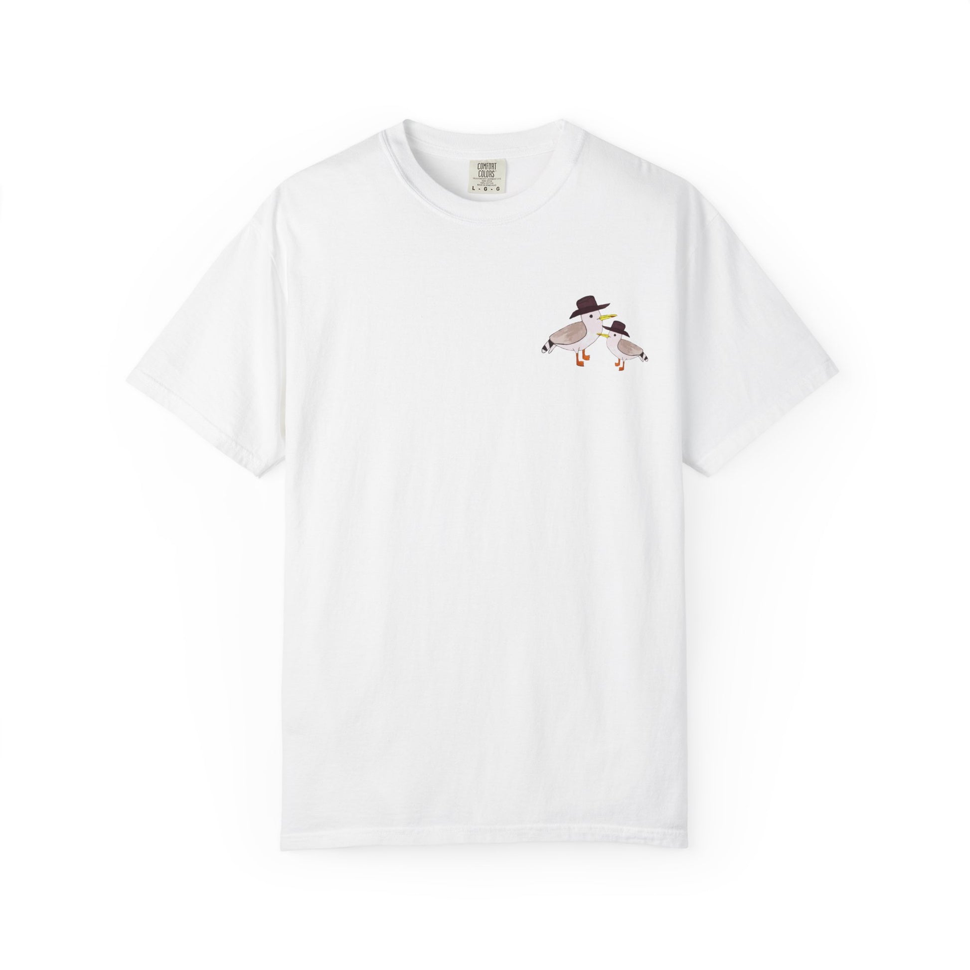 Cow Gulls - Brown Cowboy Hat - Adult Tee - 100% Cotton