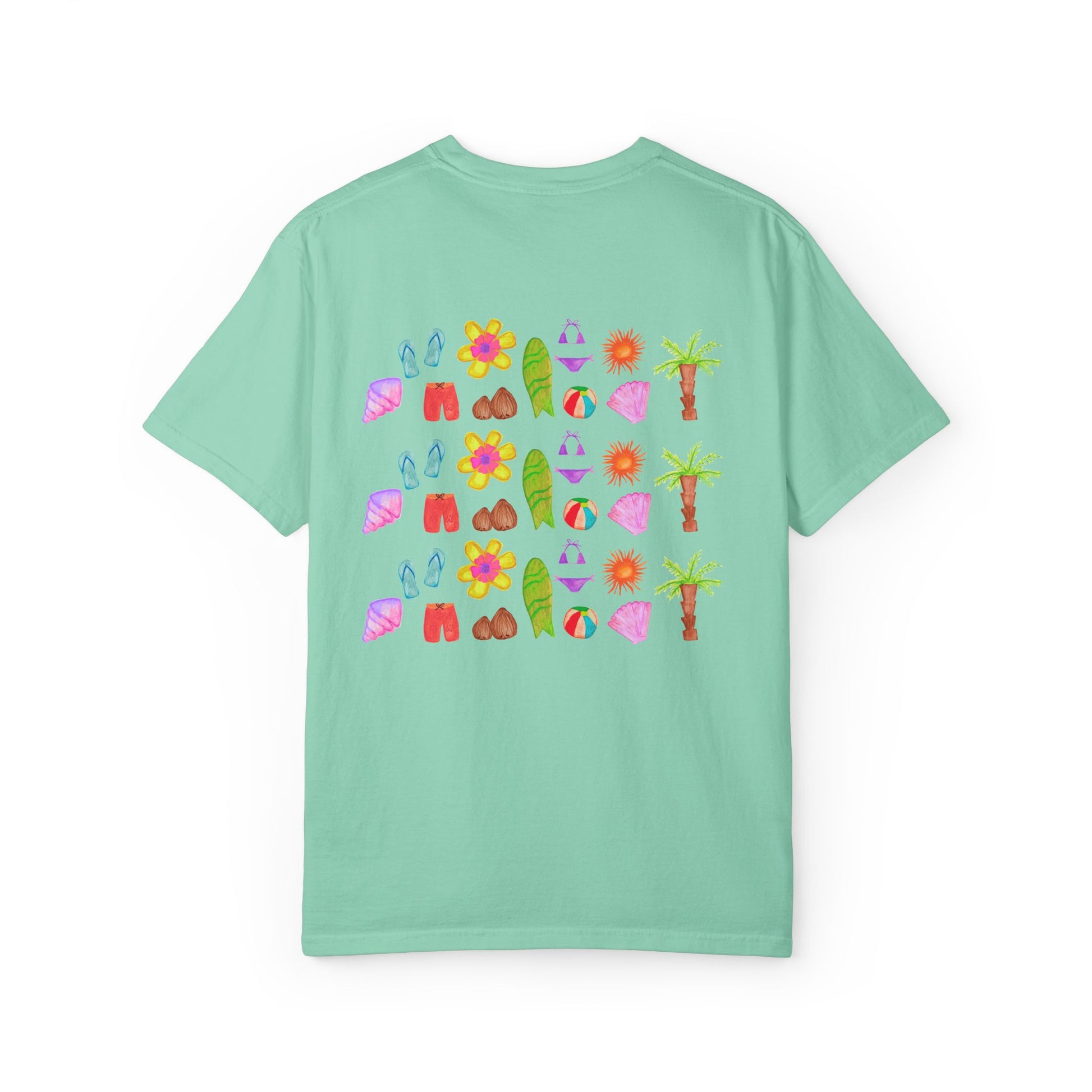 Island Flower Time - Adult Tee - 100% Cotton