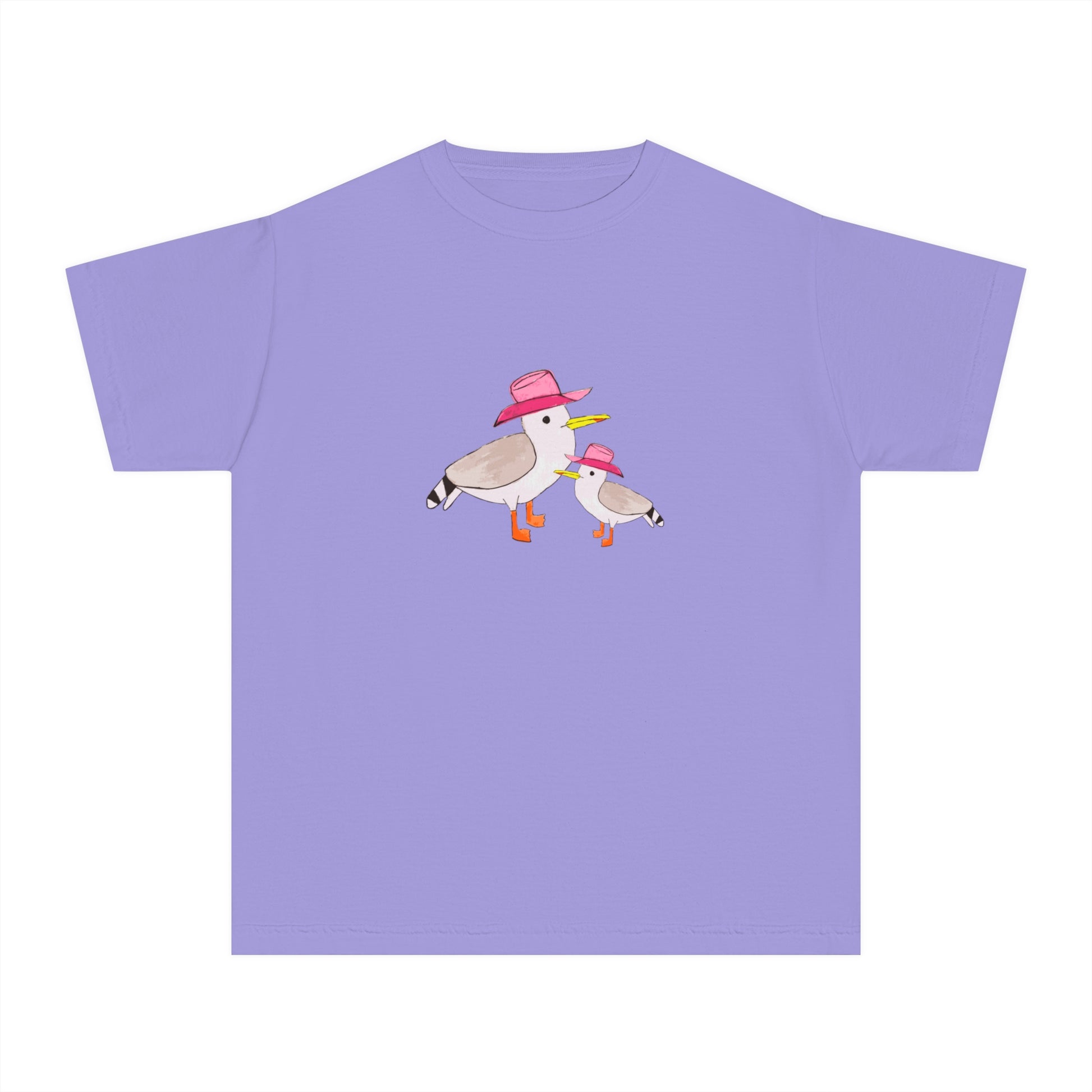 Cow Gulls - Pink Cowgirl Hat - Kid's Tee - 100% Cotton