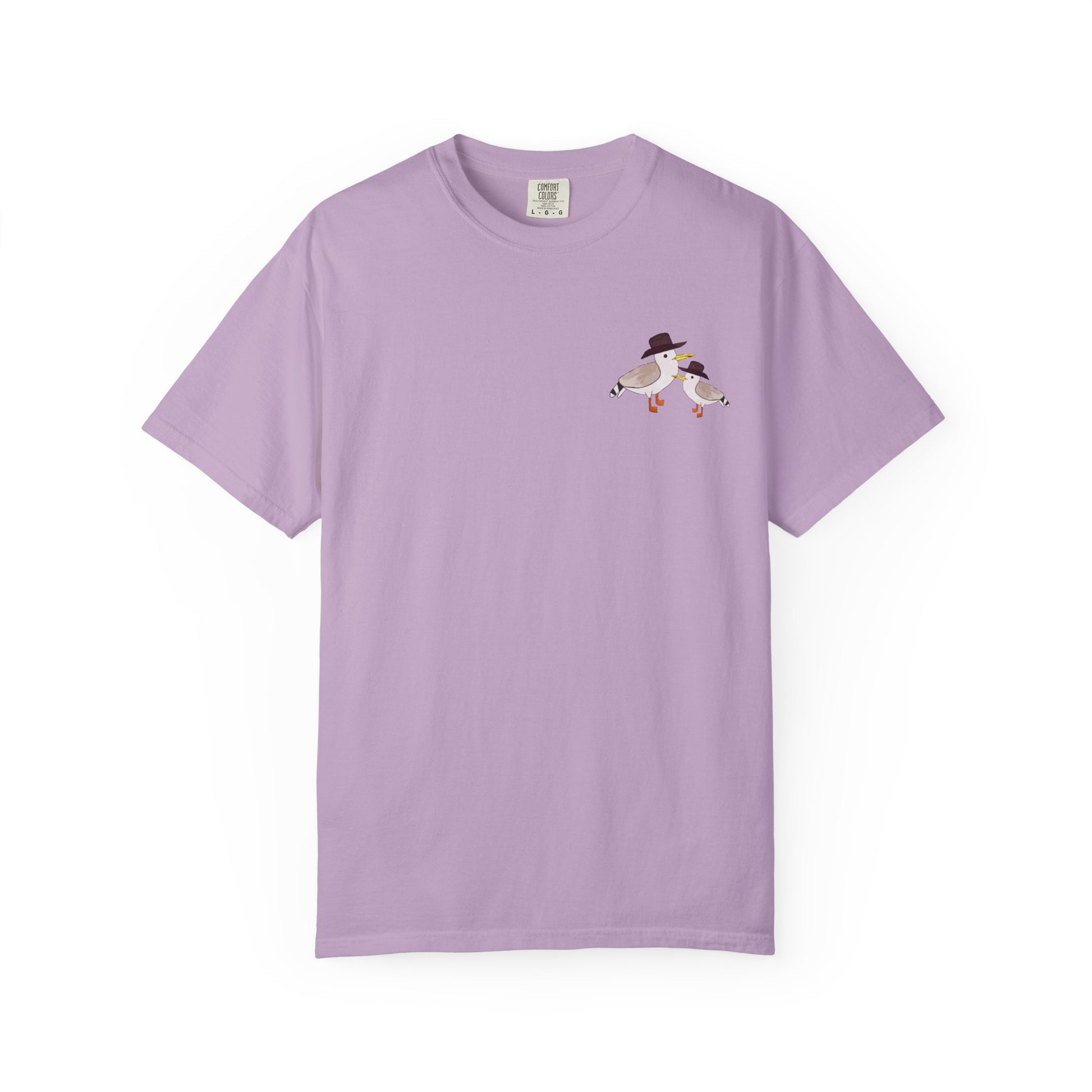 Cow Gulls - Brown Cowboy Hat - Adult Tee - 100% Cotton