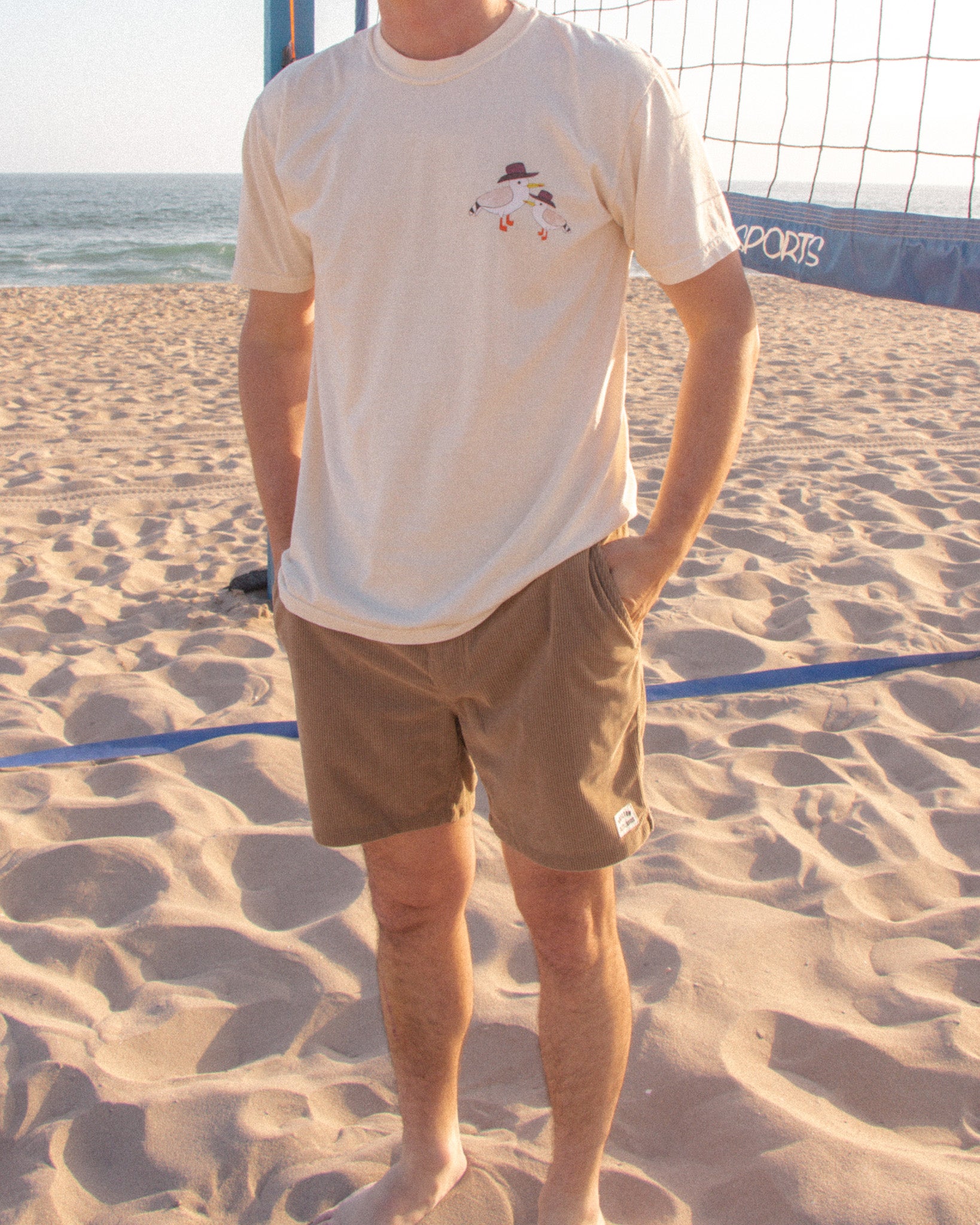 Cow Gulls - Brown Cowboy Hat - Adult Tee - 100% Cotton