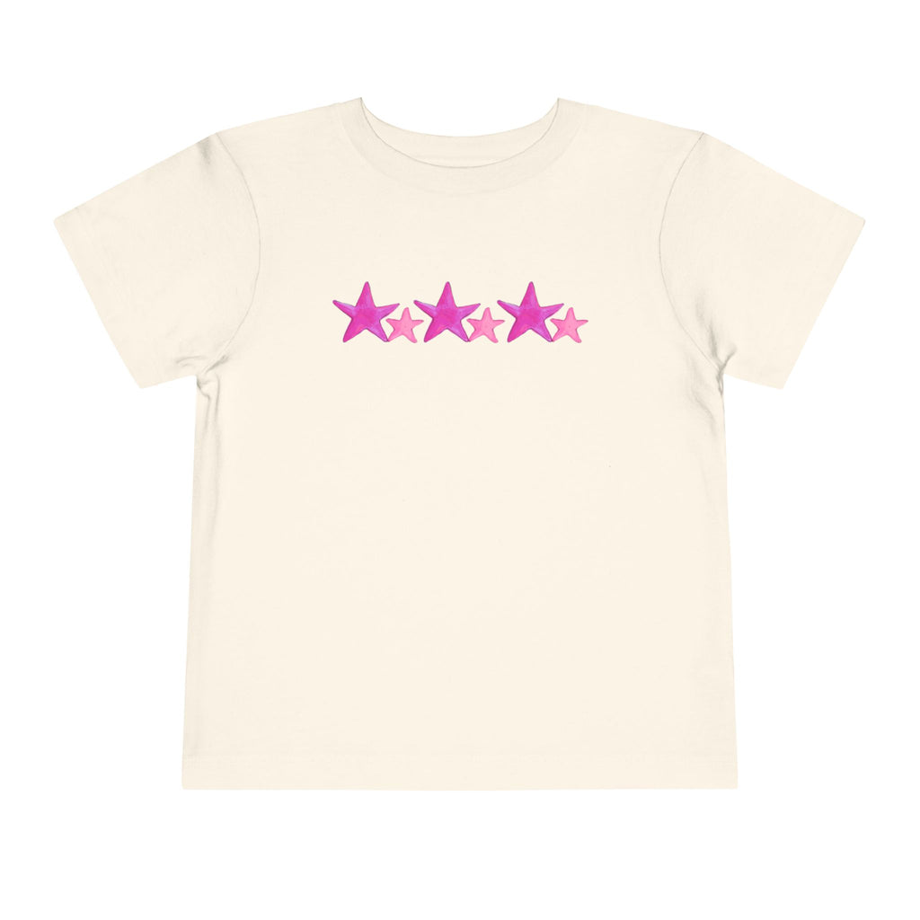 Starry Pink - Toddler Tee - 100% Cotton