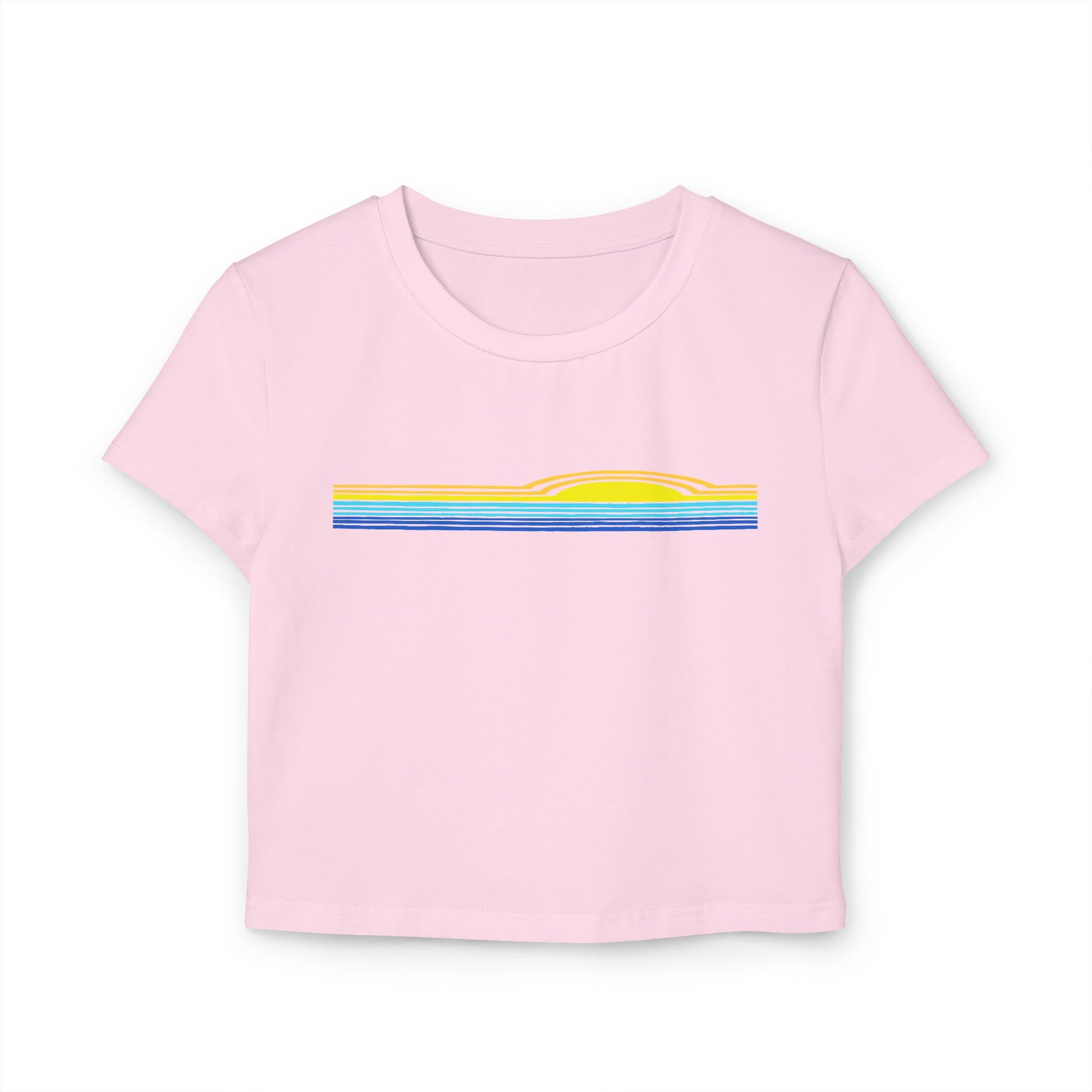 Sunny Horizons - Women's Baby Tee - 100% Cotton