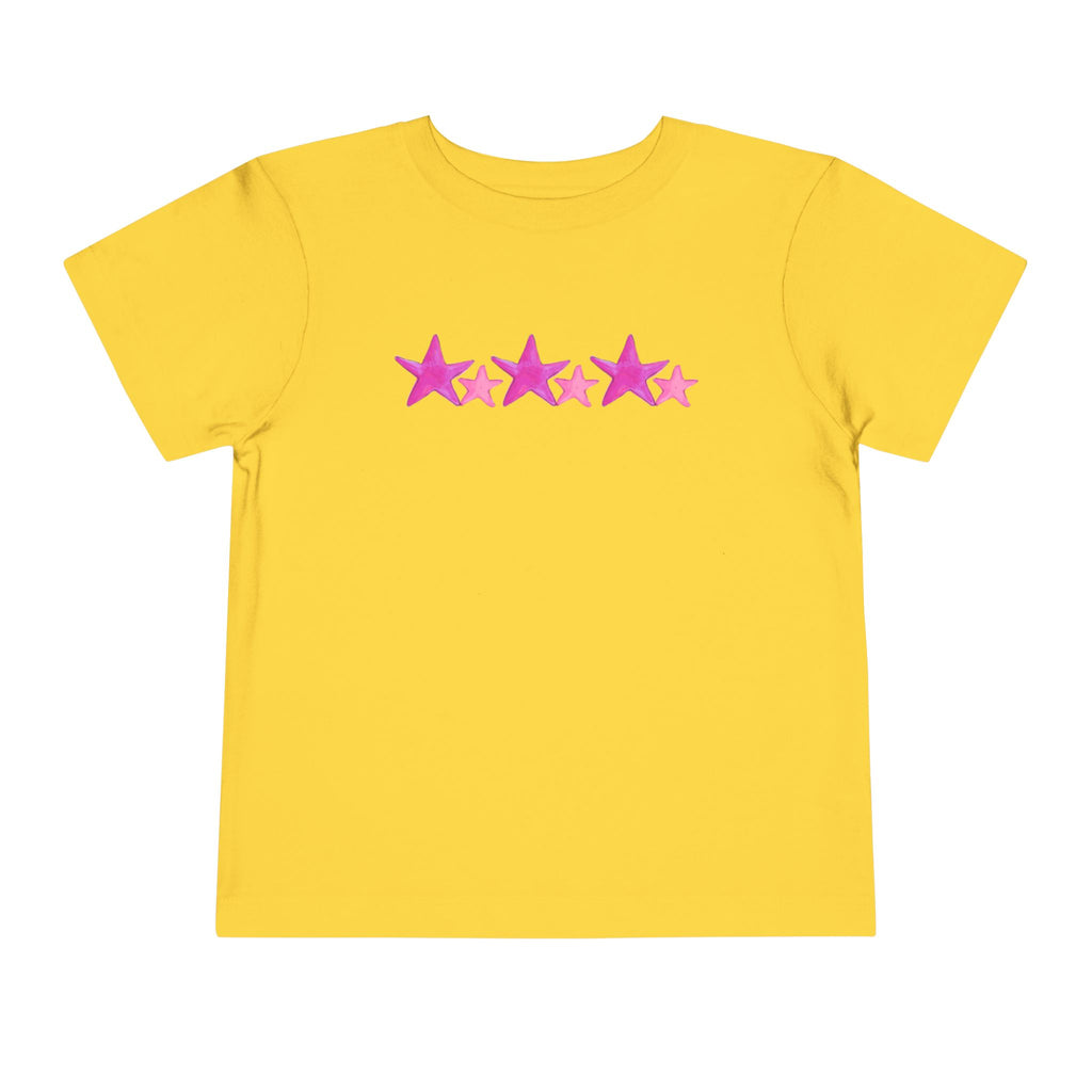 Starry Pink - Toddler Tee - 100% Cotton