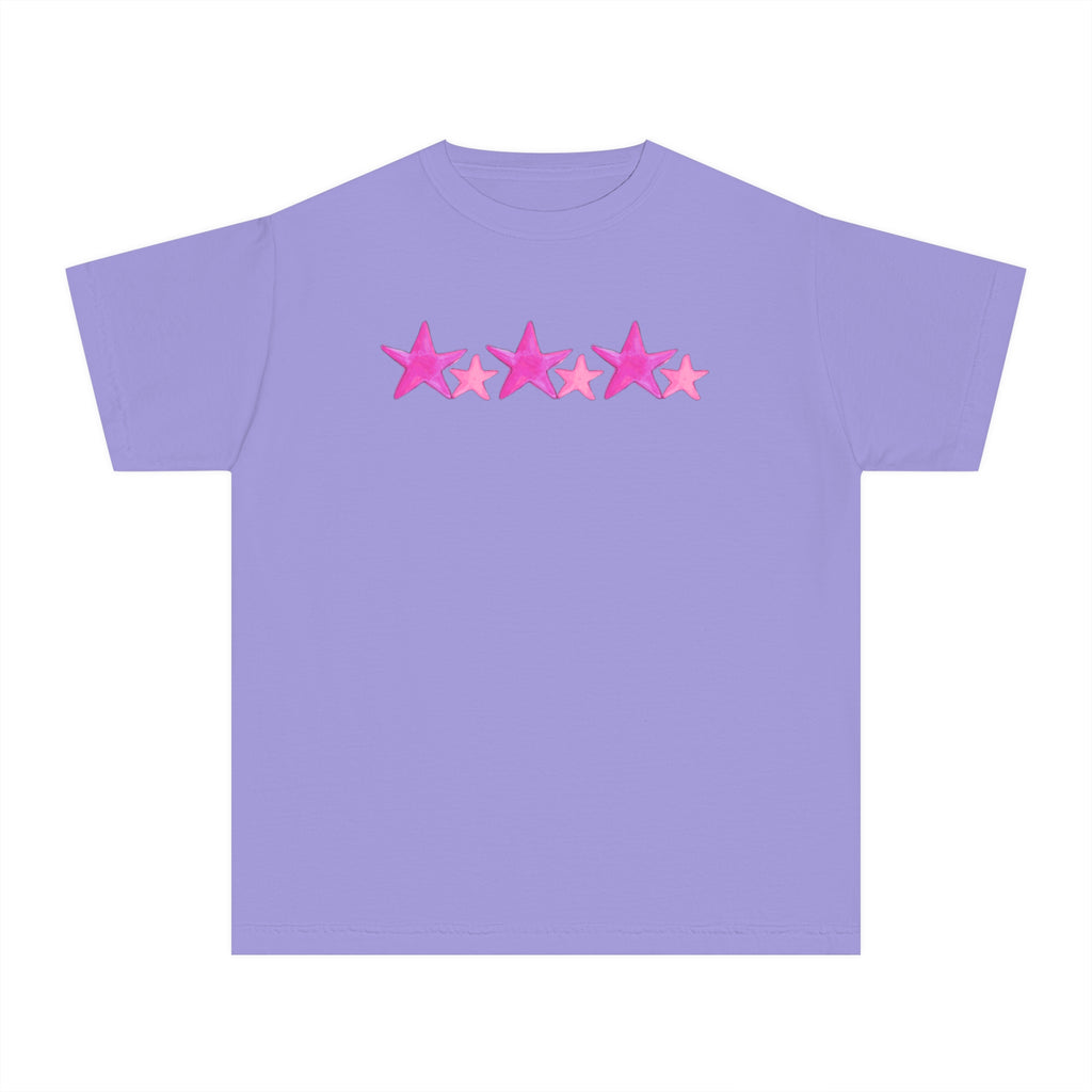 Starry Pink - Kid's Tee - 100% Cotton