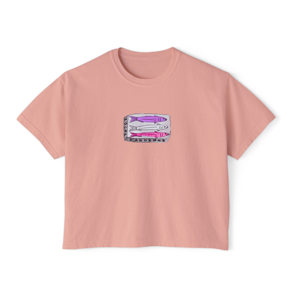 Local Sardines - Women's Cropped  Tee - 100% Cotton