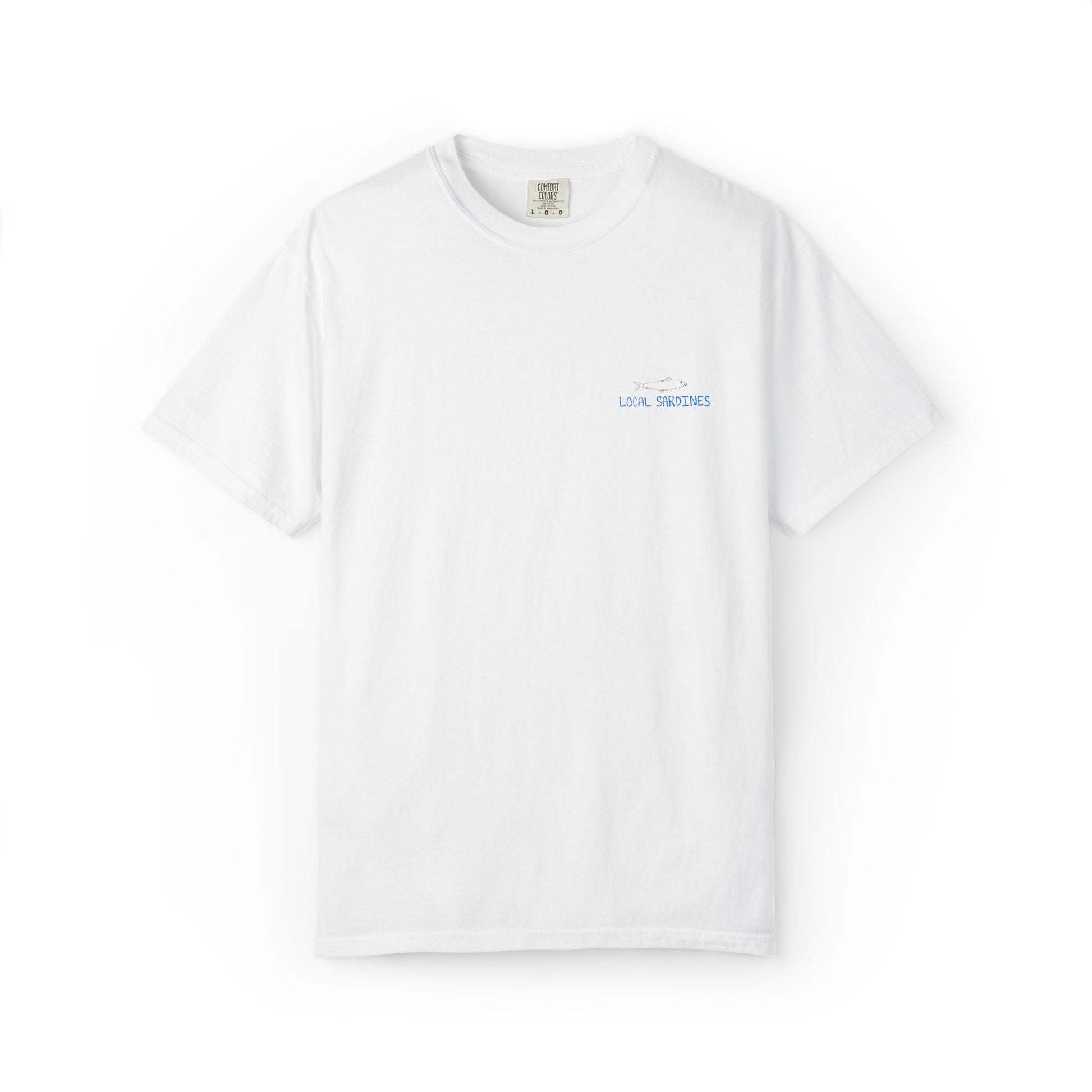 Local Sardines - Embroidered - Adult Tee - 100% Cotton