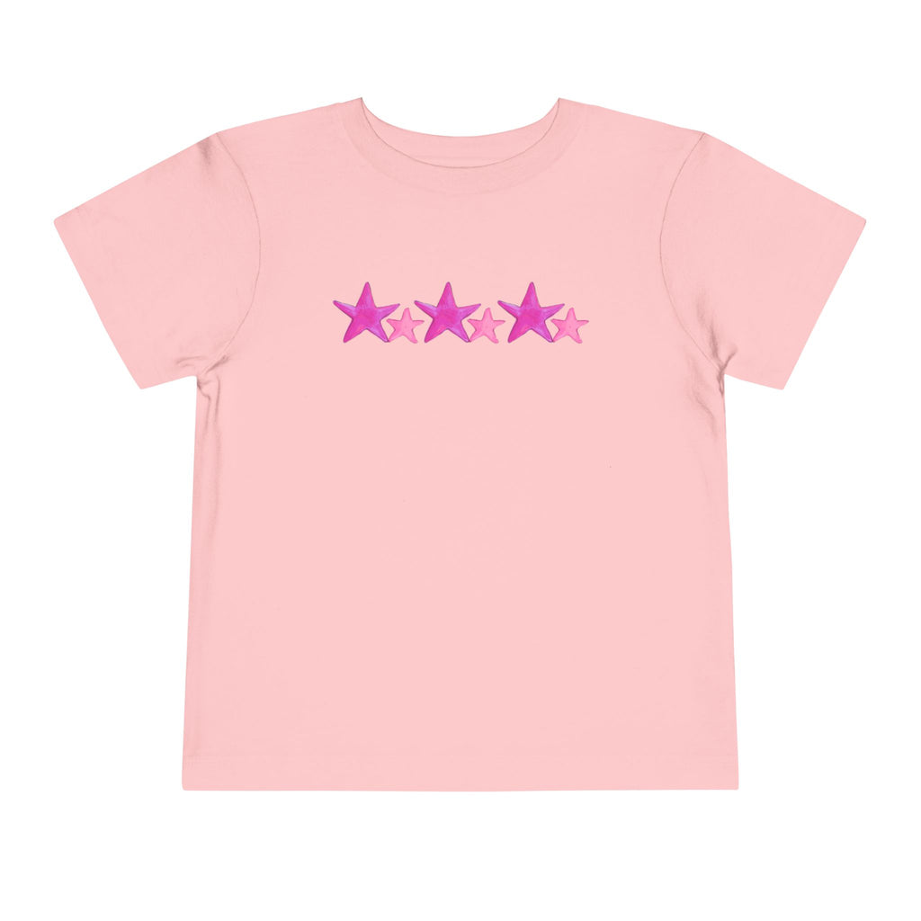 Starry Pink - Toddler Tee - 100% Cotton