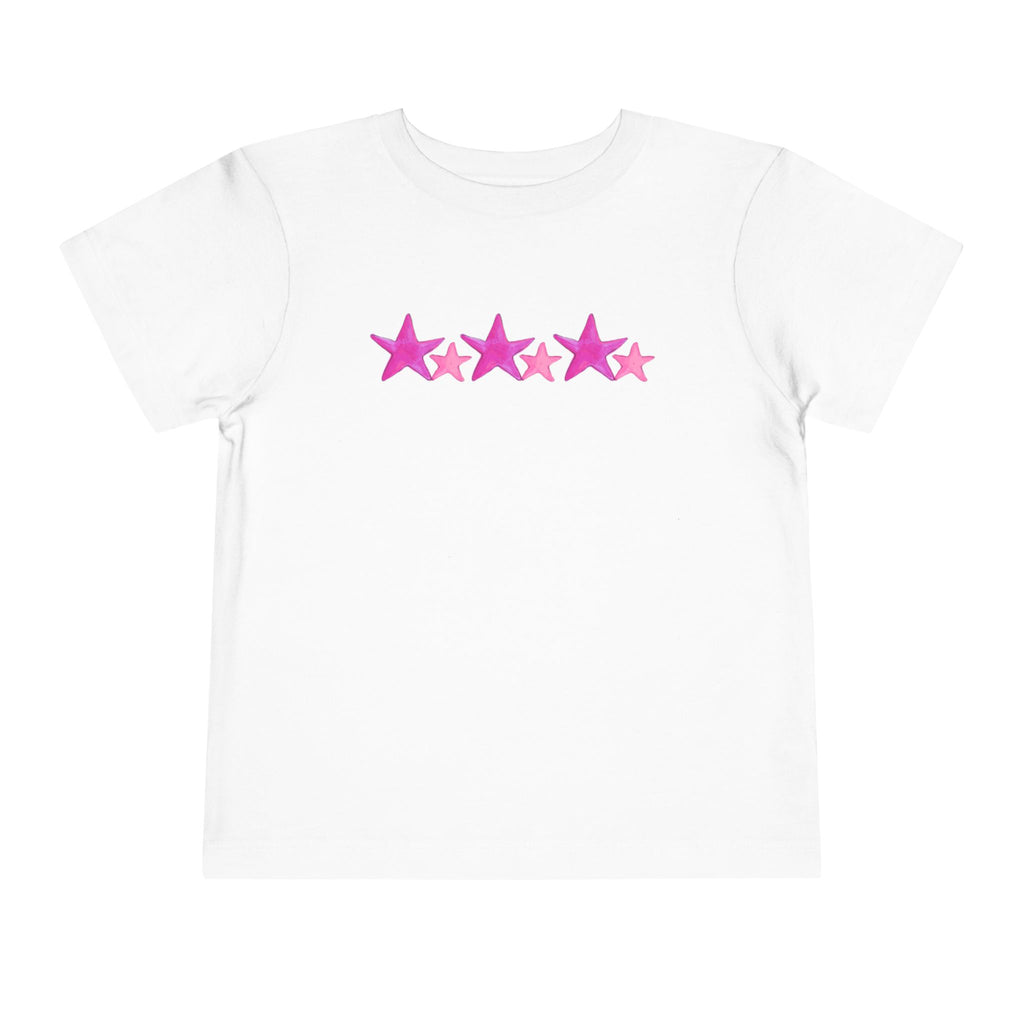 Starry Pink - Toddler Tee - 100% Cotton