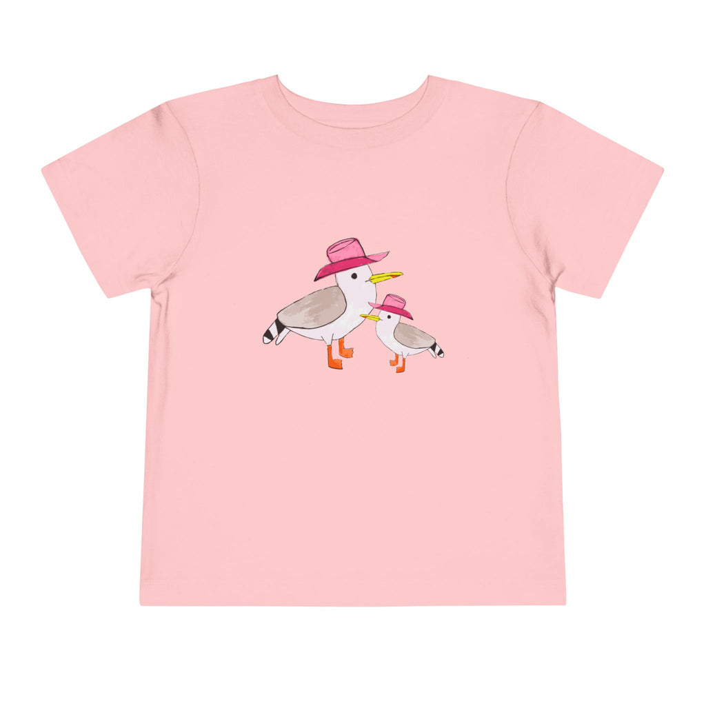 Cow Gulls - Pink Cowgirl Hat - Toddler Tee - 100% Cotton