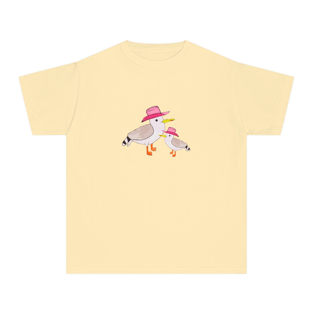 Cow Gulls - Pink Cowgirl Hat - Kid's Tee - 100% Cotton