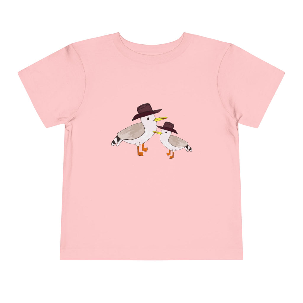 Cow Gulls - Brown Cowboy Hat - Toddler Tee - 100% Cotton