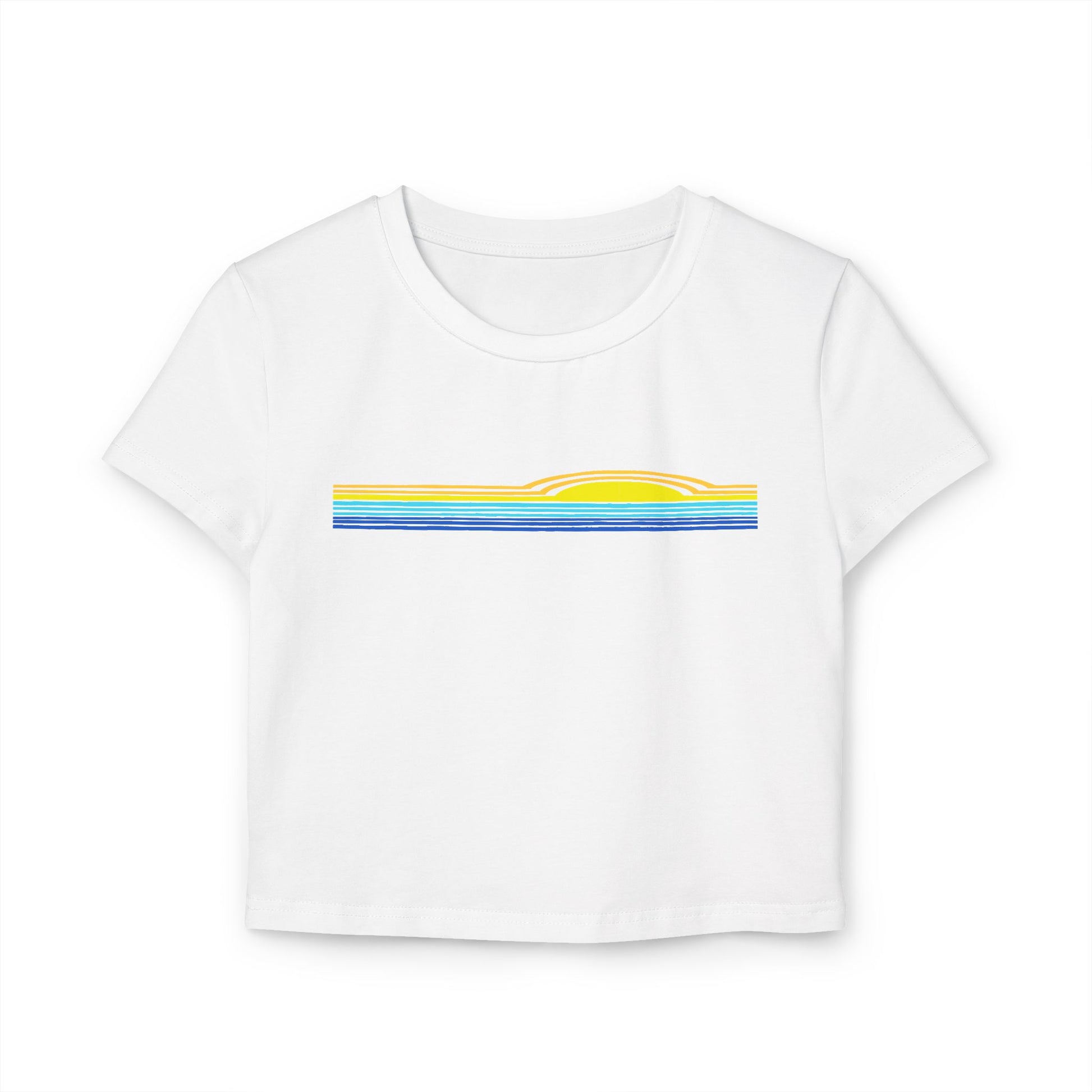 Sunny Horizons - Women's Baby Tee - 100% Cotton