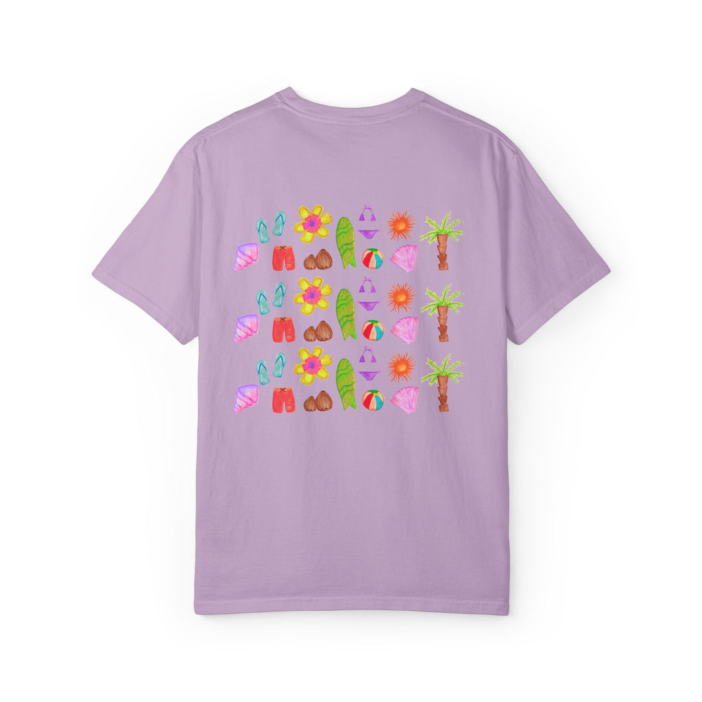 Island Flower Time - Adult Tee - 100% Cotton