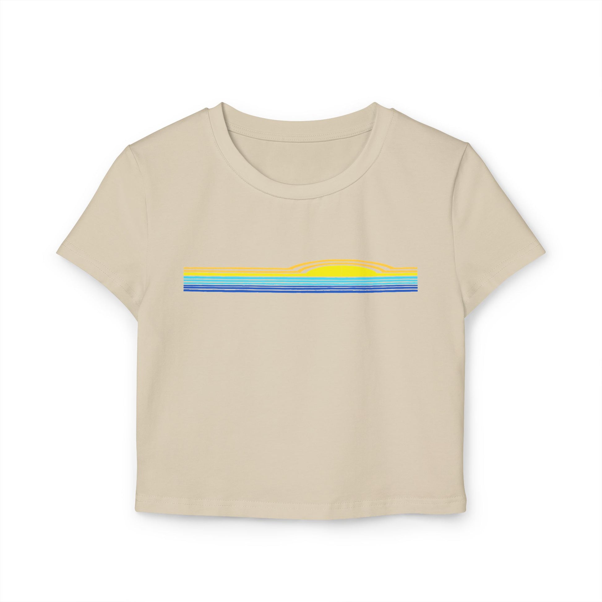 Sunny Horizons - Women's Baby Tee - 100% Cotton