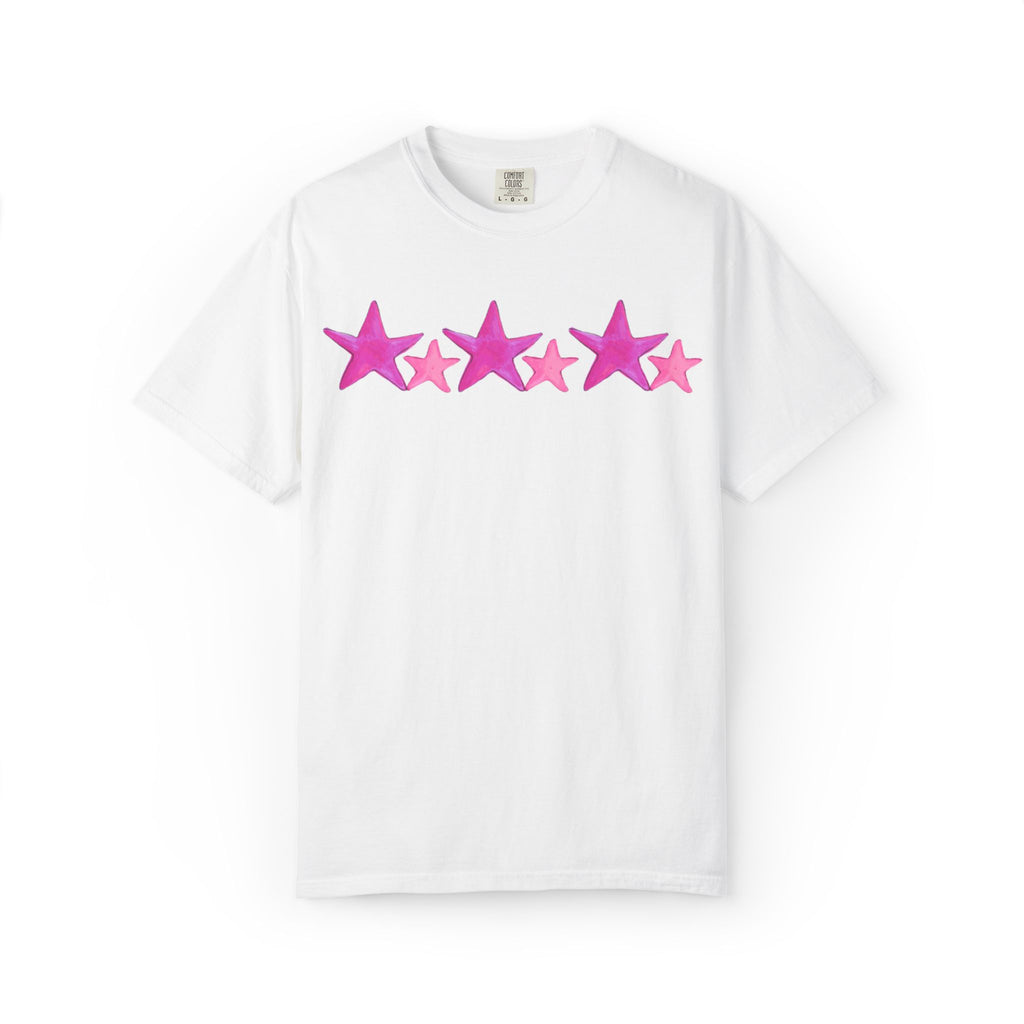 Starry Pink - Adult Tee - 100% Cotton