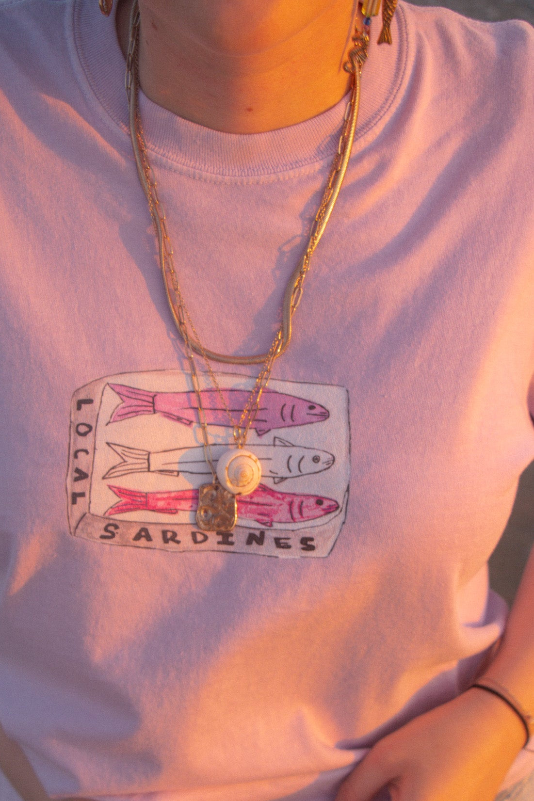 Local Sardines - Women's Cropped  Tee - 100% Cotton