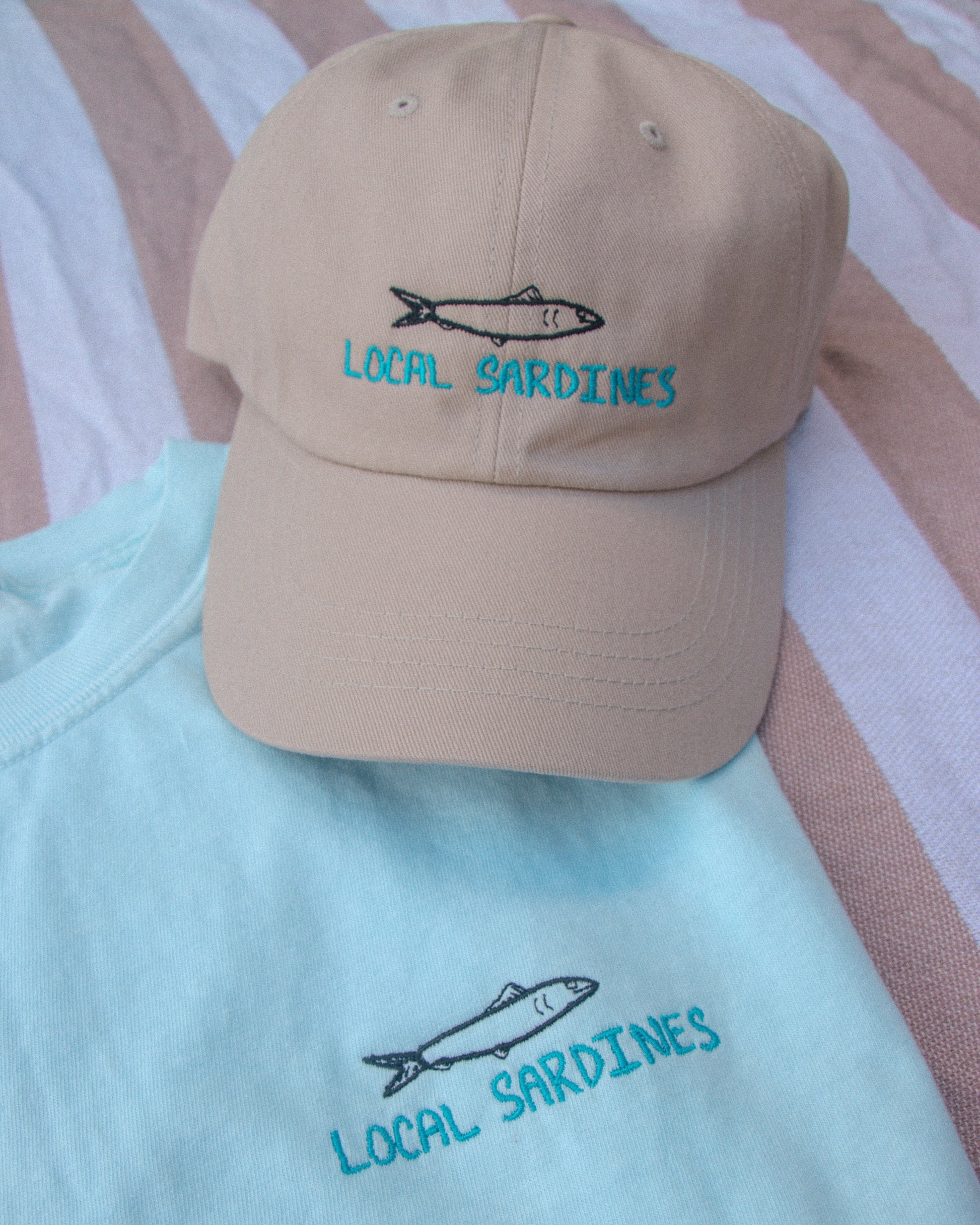 Local Sardines - Embroidered - Adult Tee - 100% Cotton