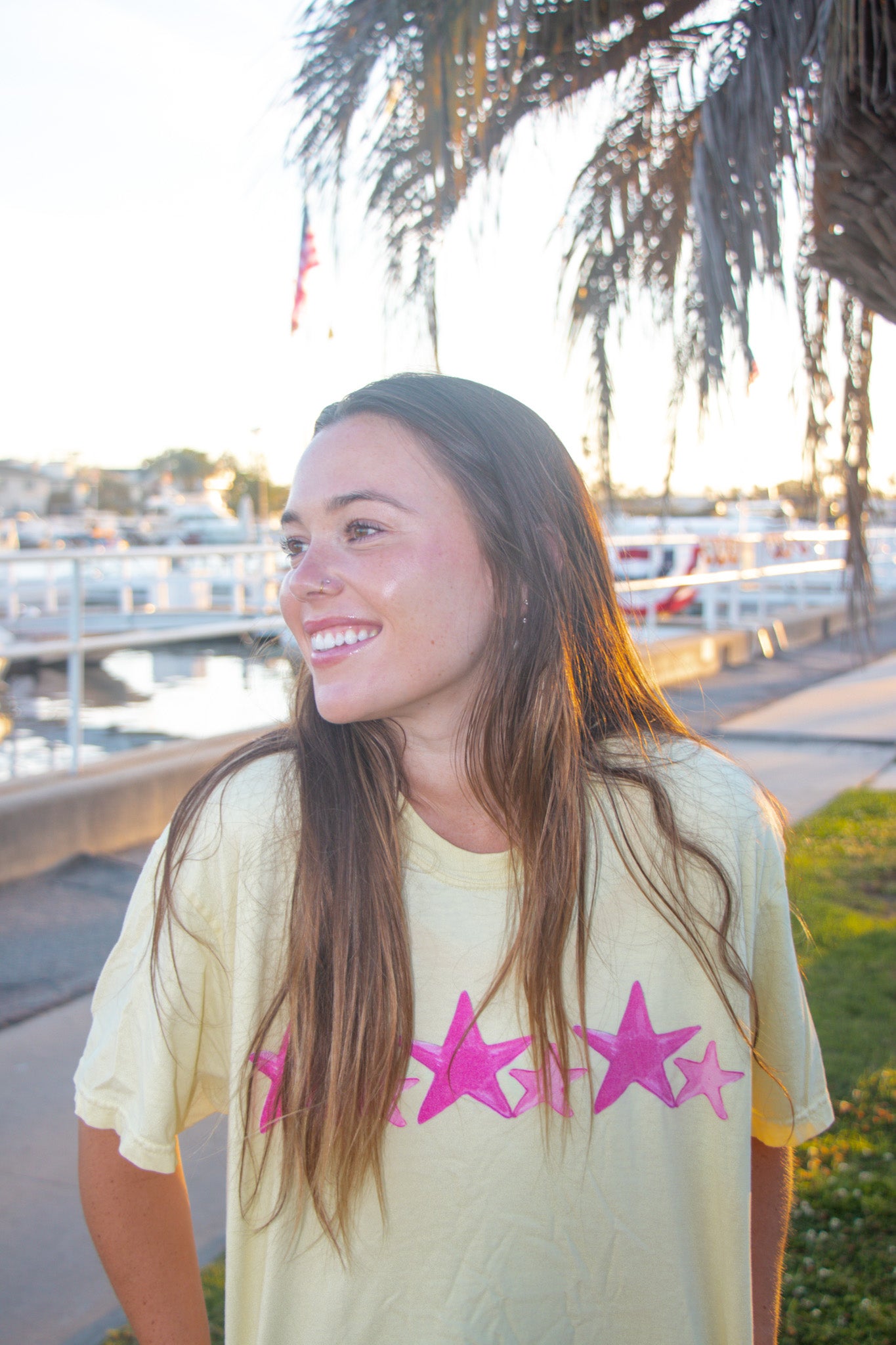 Starry Pink - Adult Tee - 100% Cotton