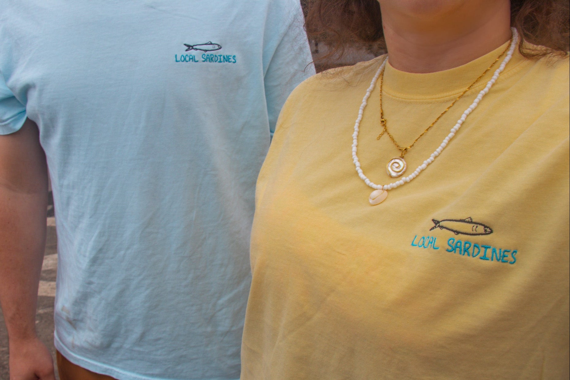 Local Sardines - Embroidered - Adult Tee - 100% Cotton